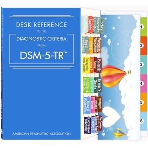 Index Tabs for DSM-5-TR Desk Reference. 28 Book Tabs Color-Coded with Alignment Card for Easy Application, Laminated Durable (Book not Included)