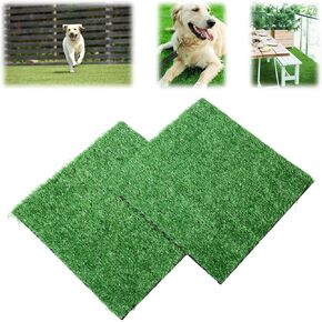 15 '' x 20 '' cog Grass Pee Ped for Training ، 2 pack actificial grass reasable toveplable pet botty training for ourdoor ourdoor cogs ourdo ourdo ourdo ourdo
