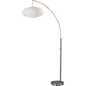 Adesso 5024-01 Corinne Arc Lamp ، 80 in. ، 1 × 100W ، أسود ، مصباح طابق واحد