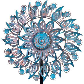 Dreamsoul 16.5 "Dia Spinners كبيرة الرياح في الهواء الطلق مع حصة مستقرة ، مغازل الرياح المعدنية الحركية لفرقة الفناء والحديقة