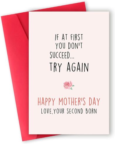 هدايا يوم الأم من ابنة ， بطاقة عيد الأم السعيدة ، 8 × 5.3 بوصة ، سريعة الجفاف ، صديقة للبيئة in Kuwait