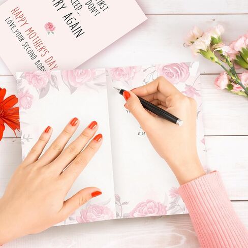 هدايا يوم الأم من ابنة ， بطاقة عيد الأم السعيدة ، 8 × 5.3 بوصة ، سريعة الجفاف ، صديقة للبيئة in Kuwait