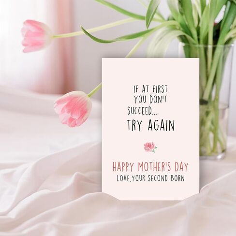 هدايا يوم الأم من ابنة ， بطاقة عيد الأم السعيدة ، 8 × 5.3 بوصة ، سريعة الجفاف ، صديقة للبيئة in Kuwait