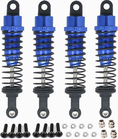 4 pcs Aluminum Oil adjustable 70mm shock absorber damper for rc car 1/16 Hsp hip losi buggy truck hop-up upgrade parts (Navy Blue) in Saudi Arabia