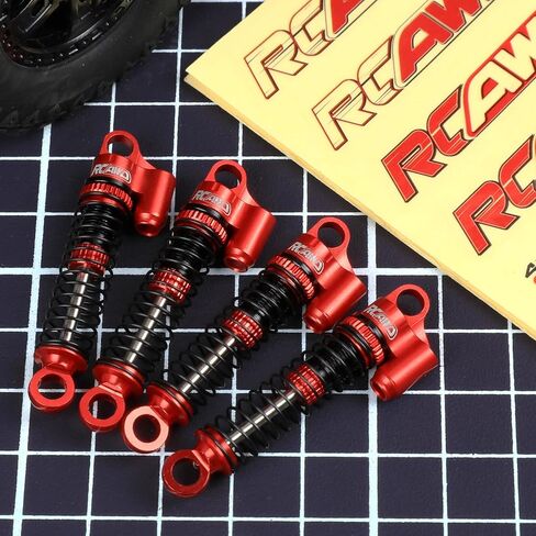 RCAWD RC Shocks for Hobby Plus CR-18P Rock Van,Trail Hunter, T-Hunter Upgrades, Aluminum Front Rear RC Shocks Damper Parts for #240071#240012 Blue in Kuwait
