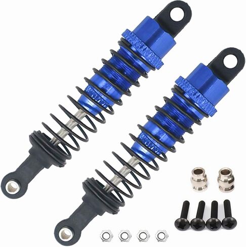 4 pcs Aluminum Oil adjustable 70mm shock absorber damper for rc car 1/16 Hsp hip losi buggy truck hop-up upgrade parts (Navy Blue) in Saudi Arabia