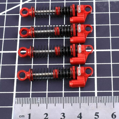RCAWD RC Shocks for Hobby Plus CR-18P Rock Van,Trail Hunter, T-Hunter Upgrades, Aluminum Front Rear RC Shocks Damper Parts for #240071#240012 Blue in Kuwait