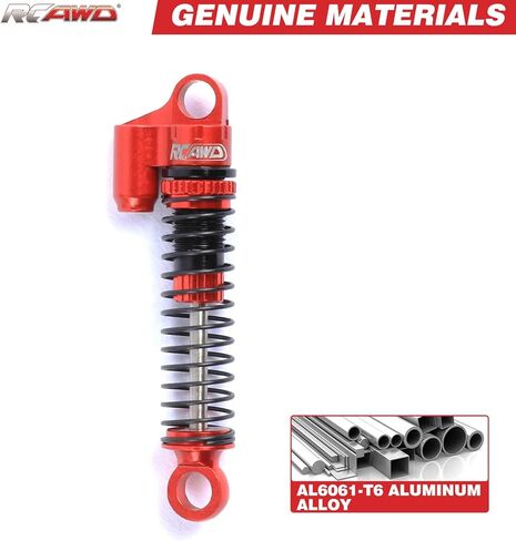 RCAWD RC Shocks for Hobby Plus CR-18P Rock Van,Trail Hunter, T-Hunter Upgrades, Aluminum Front Rear RC Shocks Damper Parts for #240071#240012 Blue in Kuwait