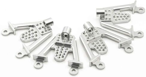 4PCS Aluminum Front & Rear Shock Tower Hoops Bracket Mount Upgrade Parts for Axial SCX10 1/10 Scale Crawlers Truck Car (Black) in Kuwait