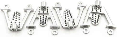 4PCS Aluminum Front & Rear Shock Tower Hoops Bracket Mount Upgrade Parts for Axial SCX10 1/10 Scale Crawlers Truck Car (Black) in Kuwait