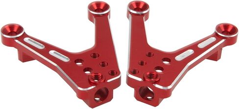 Sharego 4pcs الألومنيوم الخلفي الصدمة الصدمة الأطواق الصدمة Mount Mount مع محوري SCX10 II 90046 90047 1/10 المقياس الزاحف جزء (Silver) in Kuwait
