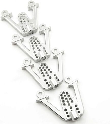 4PCS Aluminum Front & Rear Shock Tower Hoops Bracket Mount Upgrade Parts for Axial SCX10 1/10 Scale Crawlers Truck Car (Black) in Kuwait