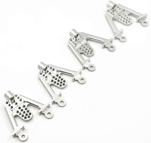 4PCS Aluminum Front & Rear Shock Tower Hoops Bracket Mount Upgrade Parts for Axial SCX10 1/10 Scale Crawlers Truck Car (Black) in Kuwait