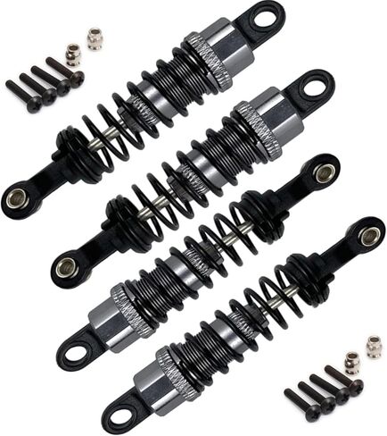 4 pcs Aluminum Oil adjustable 70mm shock absorber damper for rc car 1/16 Hsp hip losi buggy truck hop-up upgrade parts (Navy Blue) in Kuwait