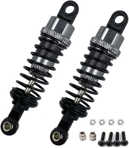 4 pcs Aluminum Oil adjustable 70mm shock absorber damper for rc car 1/16 Hsp hip losi buggy truck hop-up upgrade parts (Navy Blue) in Kuwait