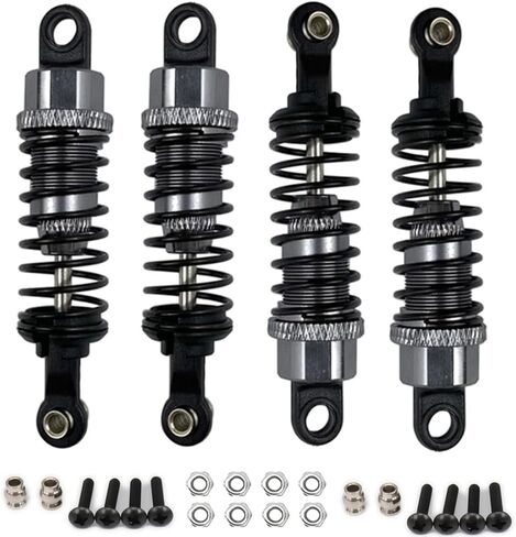 4 pcs Aluminum Oil adjustable 70mm shock absorber damper for rc car 1/16 Hsp hip losi buggy truck hop-up upgrade parts (Navy Blue) in Kuwait