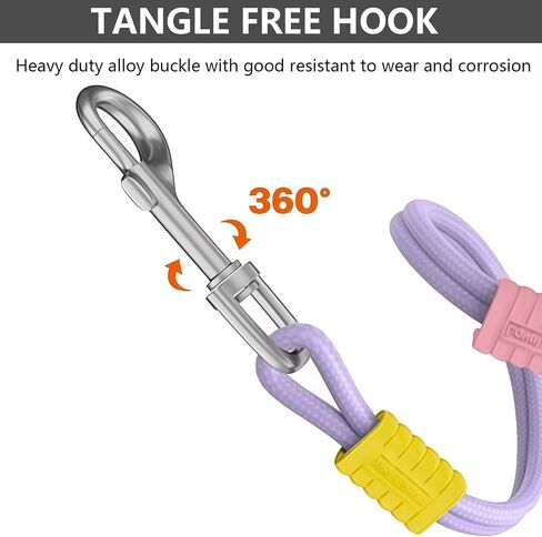 Anlitent Double Dog Leashes for Small Medium Large Sized Dogs Heavy Duty Hands-Free Walking Leash, Rope Dog Lead with Comfort Handle, Multi-Function Leads Adjustable Length Long 5ft(Blue) in Saudi Arabia