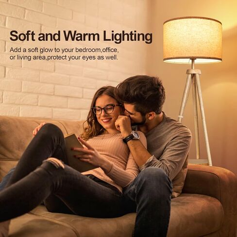 OUTON Wood Tripod Floor Lamp with Shelves, Mid Century Floor Lamp with Remote Control,4 Color Temperature, LED Modern Dimmable Standing Lamp with Beige Linen Shade for Living Room, Bedroom, Office in Saudi Arabia