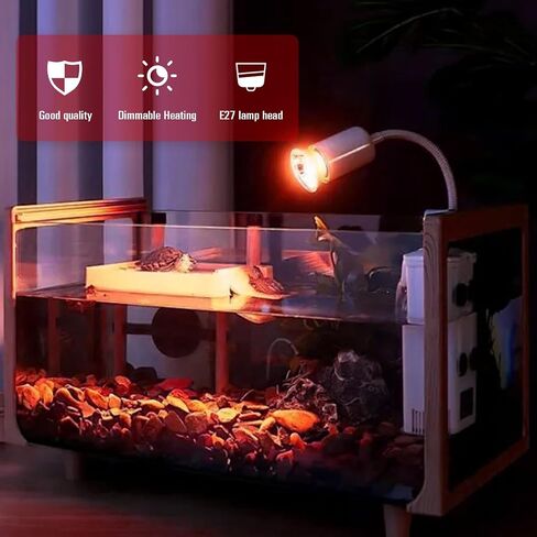 4 Pack UVA Infrared Reptile Heat Bulbs,Turtle Heat Lamp for Reptile and Amphibian Tanks,Terrariums and Cages,Night Red Heat Lamp Bulbs for Chickens Coop Brooder (RED Light, 50W) in Saudi Arabia