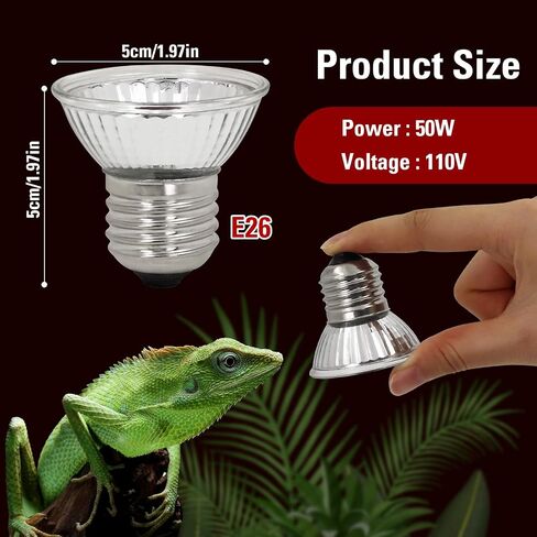 4 Pack UVA Infrared Reptile Heat Bulbs,Turtle Heat Lamp for Reptile and Amphibian Tanks,Terrariums and Cages,Night Red Heat Lamp Bulbs for Chickens Coop Brooder (RED Light, 50W) in Saudi Arabia