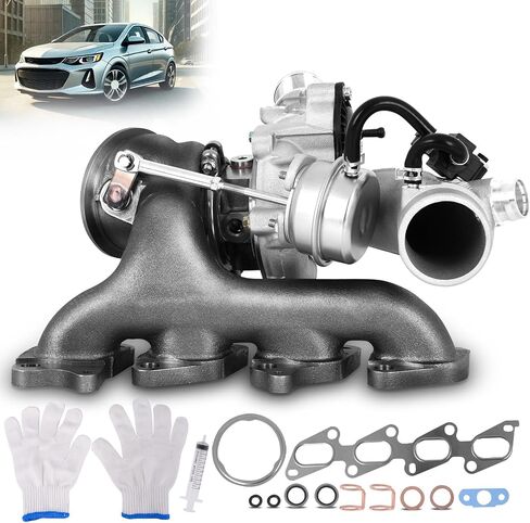 TOPAZ Turbo Turbocharger with Complete Installation Kits Compatible with Chevy Chevrolet Cruze 2011-2019 Sonic 2012-2020 Trax 2013-2021 Buick Encore 2013-2021 1.4L 667-203 55565353 in Saudi Arabia