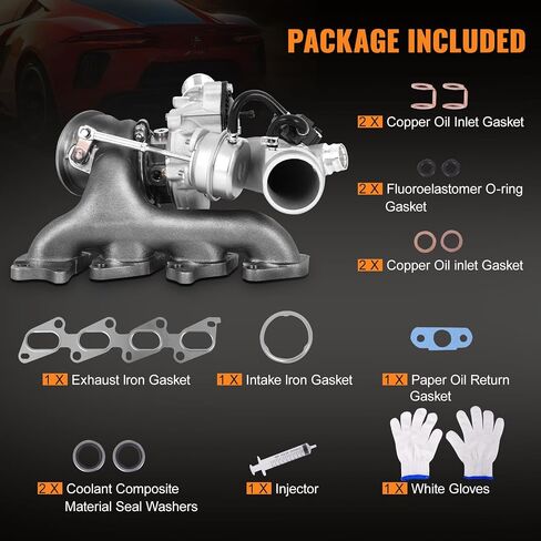 TOPAZ Turbo Turbocharger with Complete Installation Kits Compatible with Chevy Chevrolet Cruze 2011-2019 Sonic 2012-2020 Trax 2013-2021 Buick Encore 2013-2021 1.4L 667-203 55565353 in Saudi Arabia