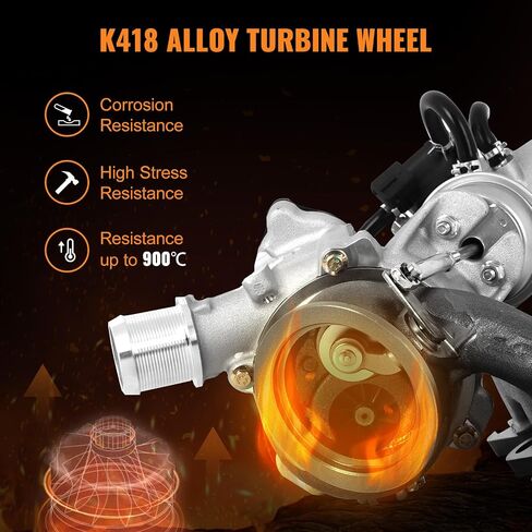 TOPAZ Turbo Turbocharger with Complete Installation Kits Compatible with Chevy Chevrolet Cruze 2011-2019 Sonic 2012-2020 Trax 2013-2021 Buick Encore 2013-2021 1.4L 667-203 55565353 in Saudi Arabia