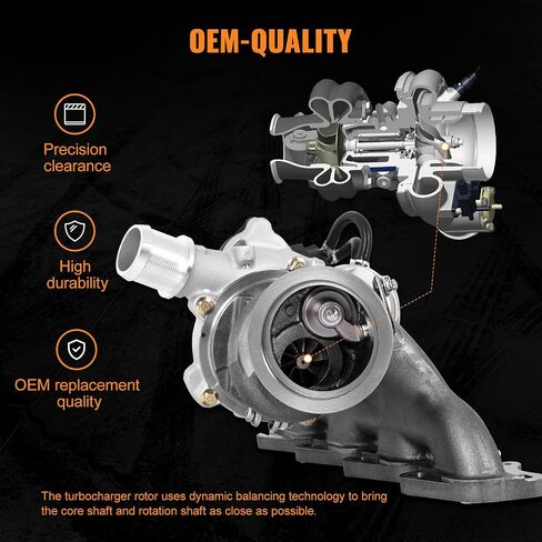 TOPAZ Turbo Turbocharger with Complete Installation Kits Compatible with Chevy Chevrolet Cruze 2011-2019 Sonic 2012-2020 Trax 2013-2021 Buick Encore 2013-2021 1.4L 667-203 55565353 in Saudi Arabia