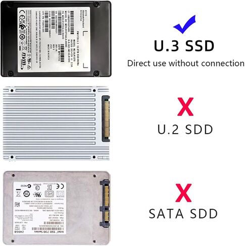 JSER SFF-8639 NVME U.2 to NGFF M.2 M-Key PCIe SSD Adapter for Mainboard Replace Intel SSD 750 p3600 p3700 in Saudi Arabia