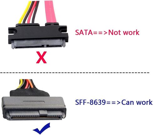 JSER SFF-8639 NVME U.2 to NGFF M.2 M-Key PCIe SSD Adapter for Mainboard Replace Intel SSD 750 p3600 p3700 in Saudi Arabia