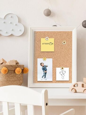 Cute Flower Push Pins,30 Pcs Decorative Push Pins for Cork Board Yellow and White Fun PushPins for Bulletin Boards Flower Thumb Tacks for Wall Photos,Posters,Map Pins Offices Schools Supplies in Kuwait