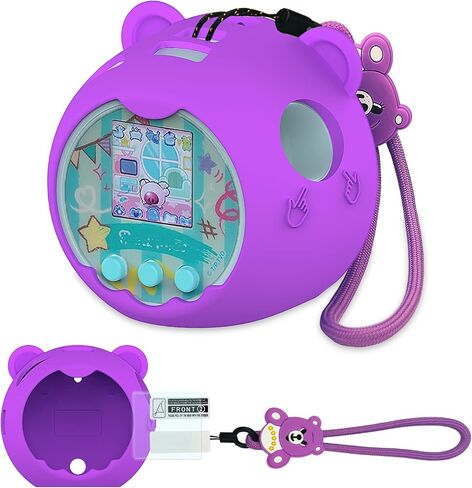 Silicone Cover Case for Punirunes Interactive Digital Toy, Protective Skin Sleeve for Punirunes Digital Pet Toys Squishy Characters Electronic Pets Accessories (Pink Case) in Kuwait