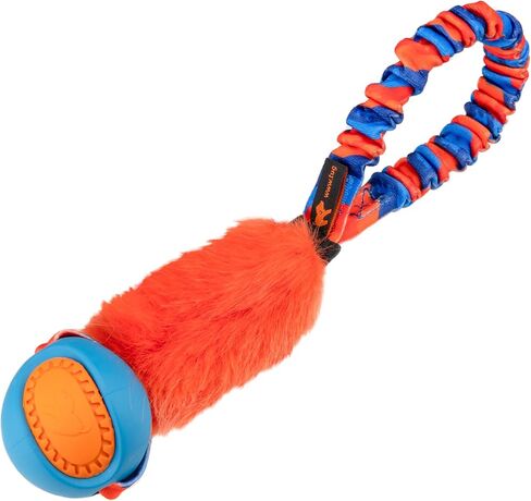 Tug-E-Nuff Pocket PowerBall Fauxtastic | Pocket-Sized Tug Toy | Durable Bungee Tug Toy for Dogs | Ideal for Interactive Dog Training and Dogs of All Ages | Made of Durable Faux Fur in Saudi Arabia