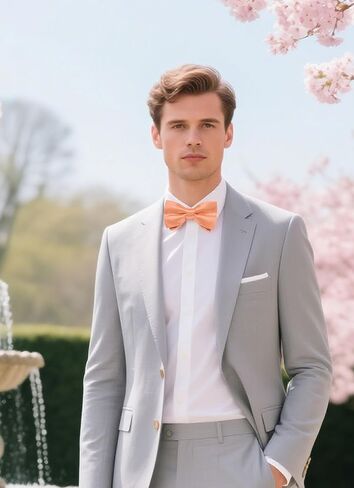 DiBanGu Mens Purple Satin Bowties Woven Ajustable Bow Tie Solid Color Pre Tie Bow Tie Handkerchief Set in Kuwait