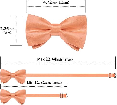 DiBanGu Mens Purple Satin Bowties Woven Ajustable Bow Tie Solid Color Pre Tie Bow Tie Handkerchief Set in Kuwait