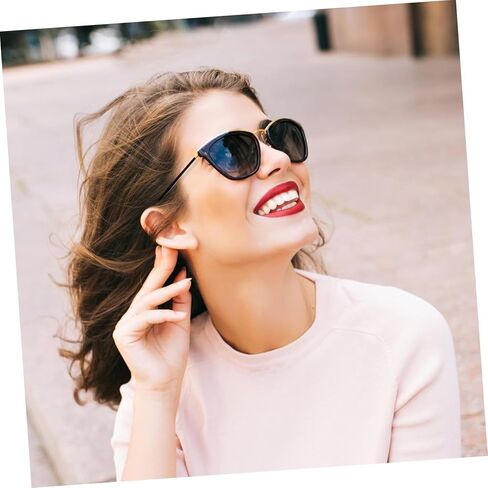 Mobestech 1 Pair Universal Glasses Replacement Temples Fashion Eyeglasses Metal Arms Legs (Black) in Kuwait