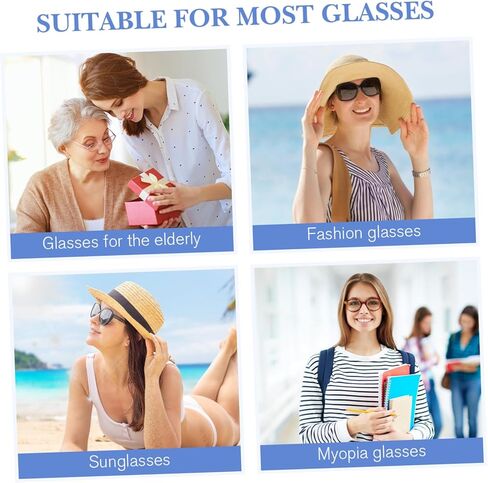 Mobestech 1 Pair Universal Glasses Replacement Temples Fashion Eyeglasses Metal Arms Legs (Black) in Kuwait