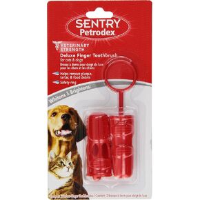 Petrodex Deluxe Finger Toothbrush for Dogs and Cats, 2 count