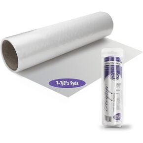 مثبتات التطريز القابلة للذوبان في الماء ، 7-7/8 '' × 9yds قالب ووكيل نقل للتطريز غرزة ، غسل بعيدا عن الفيلم للتطريز الآلي