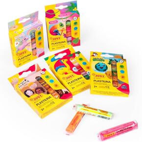 Jovi - Plastilina Bundle, 30 Non-Drying Modeling Clay Bars, 0.53 oz Each Bar, Non-Toxic and Gluten-Free, Perfect for Arts and Crafts Projects, Gift Pack in Kuwait