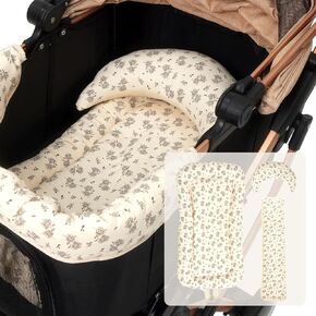Stroller Cover for Pets, Pet Stroller Cushion for Dogs & Cats, Easy Wash Mat(Flower, 30"×7.08")