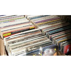 Vinylshopus - Mystery Box Records Vinyl Records ألبومات الموسيقى LPS LPS LOT LOT بشكل عشوائي LPS Original Original مع الأكمام 20 ، أسود