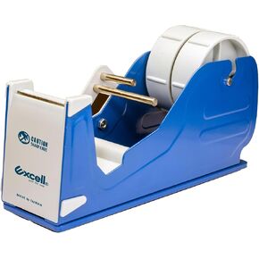 التميز Deluxe Twin Wide Metal Multi-Roll Multi-Roll Desktop Dofenser مع قضبان فاصل معدني متدرج ، EX-2272 ، بعرض 2 بوصة ، 3 بوصة.