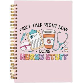 مجلة Notebook Medicovise Medical Journal ، Doctor Nurse Notebors ، هدايا طلاب الطب ، هدايا الممرضات في المستقبل ، هدايا الطبيب للنساء الرجال ، ممرضة تقدير الهدايا ، دفتر ملاحظات حلزوني 5.5x8.3 بوصة