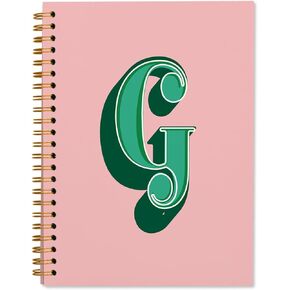 ShowDraven Vintage Initial Letter D Notebook, Personalized Gifts Notebook, Custom Notebook Journals for Writing, Customized Gifts, Monogrammed Gifts for Women, Hardcover Spiral Notebook 5.5 x 8.3