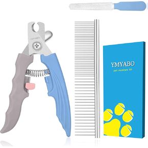 الكلب الكلب الكلب الكلب ، أليف الأظافر تريمترس واقي أمان إلى Aviod على القطع ، جرو Cat Claw Claw Trimmer ، مع مشط الكلاب المجاني وملف الأظافر ، قصاصات الاستمالة الحادة ، رائعة لأظافر سميكة ، أخضر