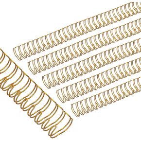 Patikil 14mm (9/16 ") أمشاط ربط سلك حلقة مزدوجة ، 100 PCS Metal Twin Loop Coils 120 SPOIN