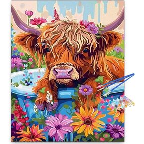 Artunion Colorful Golden Retriever Paint بأرقام للبالغين ، طلاء الكلاب من قبل مجموعات الأرقام ، الطلاء الزيت DIY من مجموعات الأرقام على Canvas Arts Craft for Home Wall Decor