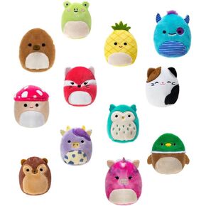Squishmallows All -Star Squad - 12 مروحة مفضلات Mini 2in Plush Toy مجموعة ، 12 من Plush Toys Mini
