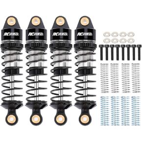 RCAWD Granite Typhon Mojave Grom Shock Absorber & 3 Types of Hardness Springs,for ARRMA 1/18 1/14 1/16 Front Rear RC Shocks Damper Part #ARA330806 Green